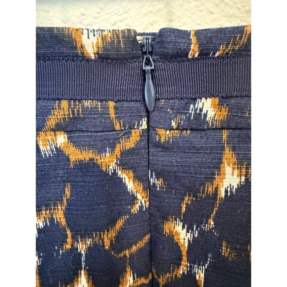 Boden Women's Lined Pencil Skirt Size 6L Navy Pattern Preppy Office Workwear - Picture 4 of 9